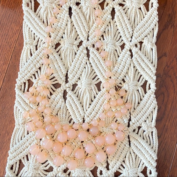 NWOT J. Crew | Multi strand pale pink beaded necklace #281 - Picture 2 of 5